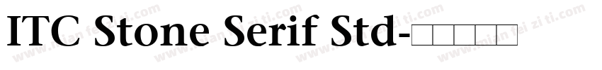 ITC Stone Serif Std字体转换